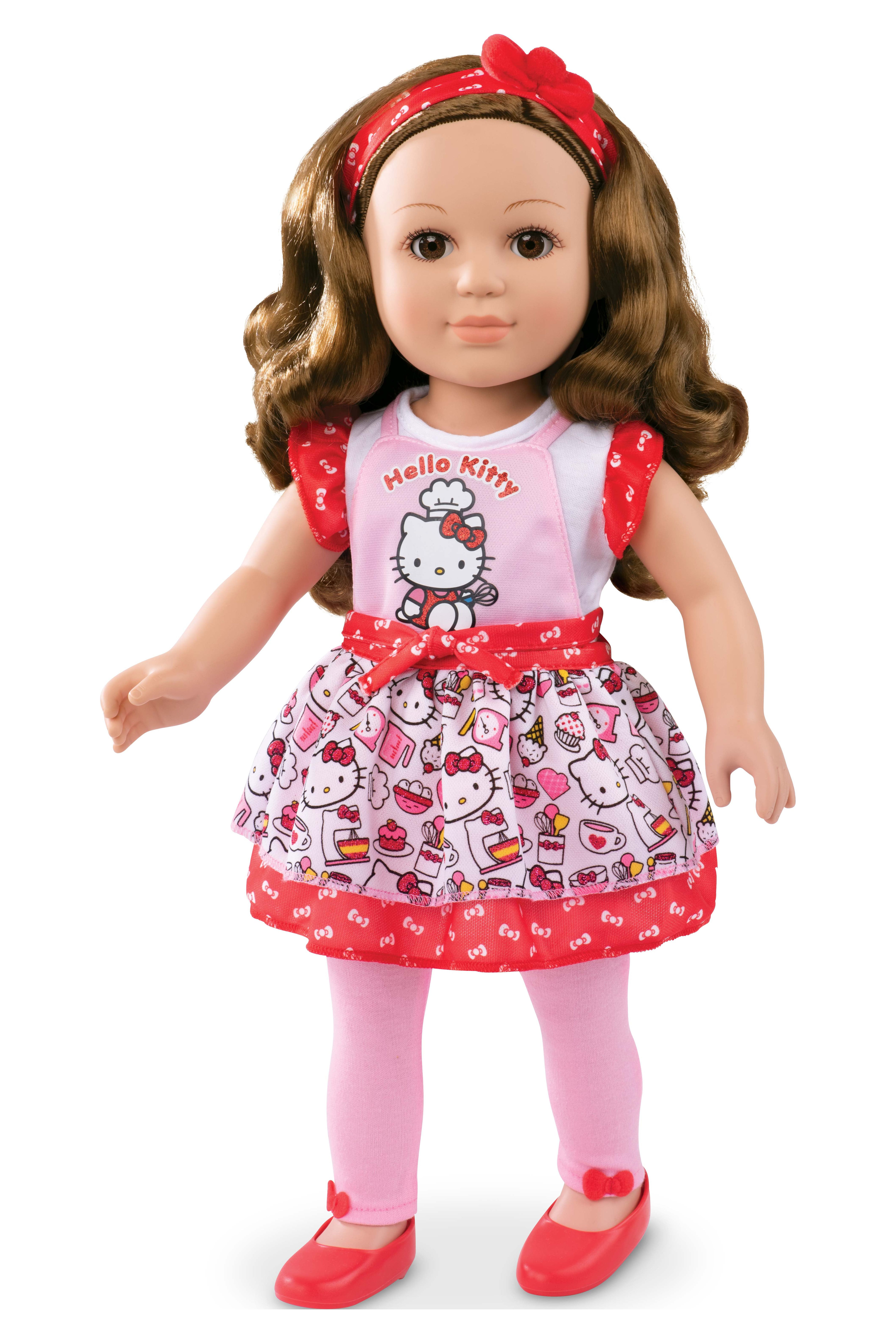 My Life As Poseable Hello Kitty Baker 18inch Doll, Brunette Hair, Brown Eyes - image 5 of 8