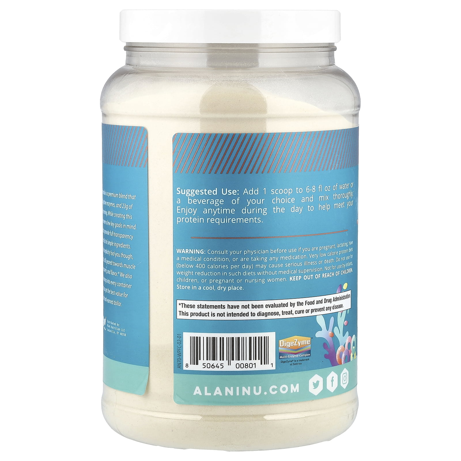 Alani Nu Whey Protein, Fruity Cereal, 2 lb 0.7 oz (927 g)