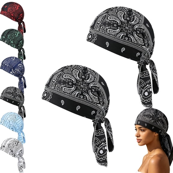 Elastic Cycling Sports Cap – Cooling Skull Cap Helmet Liner, Breathable Sweat Wicking Bandana Head Scarf