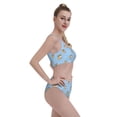 thumbnail image 4 of Daiia Corgi Dog printed 2 piece Swimsuit Bikinis for Women High Waisted Racerback Bathing Suits Summer Tummy Control Scoop Neck Swimwear-XX-Large, 4 of 8