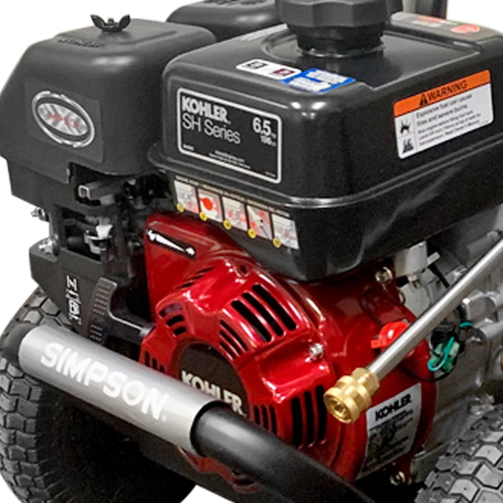 Simpson MegaShot 3400 PSI 2.5 GPM Gas Pressure Washer with KOHLER SH265 Engine Compact Design for Home Shop Walmart