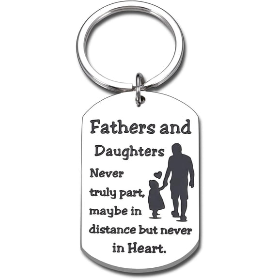 Dad Valentines Day Gifts from Daughter, Dad Keychain, Stepdad Dad Gifts, Birthday Valentines Day Gifts for Daddy Papa Dad In Law, Fathers Day Gift from Daughter, Fathers Daughters Gifts