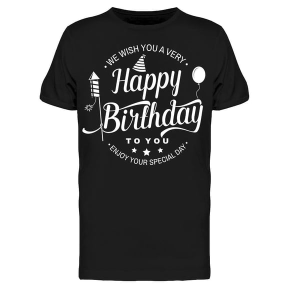 Enjoy Your Special Day T-Shirt Men -Image by Shutterstock, Male x-Large