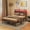 Walnut#1, variant on Bed Frames HOMCOM Full Size Bed Frame with Storage Headboard, Upholstered Platform Bed Frame with LED Lights, Charging Station, Steel Slats, Noise-Free & Easy Assembly, No Box Spring Needed, Cement G