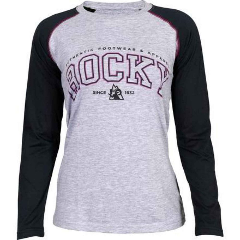 Rocky - Rocky Women's Logo Long-Sleeve Raglan T-Shirt LW00119 - Walmart ...