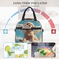 thumbnail image 4 of Uemuo Cute Angel Winged Dog Printed Lunch Bag Lunch Box Reusable Insulated Lunch Tote Bag, Leakproof Thermal Cooler Sack Food Handbags Case High Capacity, 4 of 5
