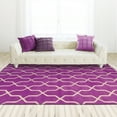 thumbnail image 5 of Style Haven  Hand-crafted Wool Helix Lattice Orchid Wool Rug 10' x 13' 10' x 14' Indoor,Handmade Living Room,Bedroom Rectangle, 5 of 5
