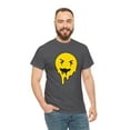 thumbnail image 5 of Dripping smiley face graphic t shirt Unisex Heavy Cotton Tee, 5 of 8