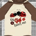 thumbnail image 4 of Inktastic My Gigi Loves Me with Cute Ladybugs Boys or Girls Long Sleeve Baby Bodysuit, 4 of 5