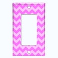 thumbnail image 5 of Metal Light Switch Plate Cover Chevron Pink Zig Zag Lines Pattern CHV001, 5 of 13