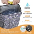 thumbnail image 2 of Travel Cooler Bag - Pioneer Flower Floral Print Pattern Camping Beer Cooler Backpack with Bottle Opener- Waterproof Insulated Picnic Backpacks - Cooler Bag for Beach, 2 of 6