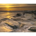 thumbnail image 2 of Jaynes Gallery 24x20 White Modern Wood Framed Museum Art Print Titled - USA-New Jersey-Cape May National Seashore Sunrise on ocean shore, 2 of 4