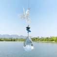 thumbnail image 1 of Humbird Hanging Suncher Crystal Glass Prisms Ornament Garden E Decor Gift, 1 of 4