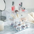 thumbnail image 2 of Mainstays Luci Cosmetic Organizer for Vanity Cabinet to Hold Makeup, Beauty Products - 3 Drawer, Clear, 2 of 3