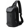 thumbnail image 1 of Bolso de pecho para hombre, estilo empresarial, antirrobo, bolso de hombro, tecnología USB, ligero, para exteriores, bandolera para hombre, 1 of 6
