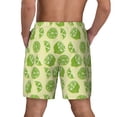 thumbnail image 4 of Uemuo Various Lemons Pattern Mens Swim Trunks Quick Dry Board Shorts with Mesh Lining, Stretch Beach Shorts Quick Dry No-Chafing Board Shorts-3X-Large, 4 of 9