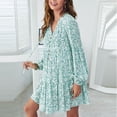 thumbnail image 4 of Vestido Con Cuello En V, Vestido De Mujer Suelto Para El Ocio Para El Día A Día. ANGGREK Otros, 4 of 6