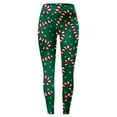 thumbnail image 6 of Gyexs Christmas Leggings for Women Soft Stretchy Xmas Printed Pajamas Pants Lined Gym Yoga Pants Womens Christmas Apparel D-Green & Size L, 6 of 6