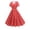 B238 Red womens summer dresses clearance under $5, variant on Women Vintage Polka Dots Evening 950s Retro Rockabilly Prom Dress V Neck Short Sleeves Wedding Cocktail A Line Midi Gown