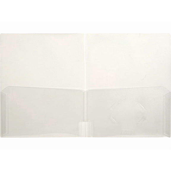 (Price/EACH)LION 91120 CLEAR-LINE 2-Pocket Plastic Folder, Letter - 1 Each-Clear