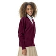 thumbnail image 5 of Classroom School Uniforms Adult Cardigan Sweater 56434, M, Burgundy, 5 of 7