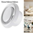 thumbnail image 3 of MYG 75-150mm Plastic Round Ceiling Vent Air Vent Cover Ceiling Ventilation Cover, 3 of 7