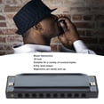 thumbnail image 3 of Diatonic Harmonica, Blues Harmonica Non Deform with Storage Box for Beginners for Outdoor, 3 of 7