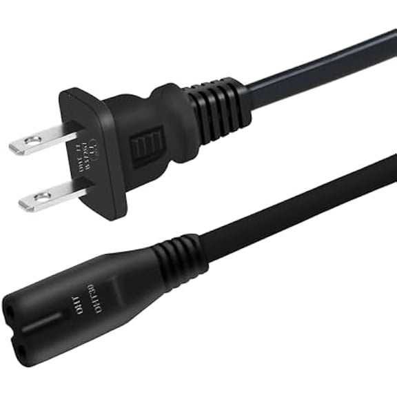 Quyaojz 6ft UL AC Power Cord Cable for Swagtron SwagCycle Classic/Pro Pedal-Free Battery Charger