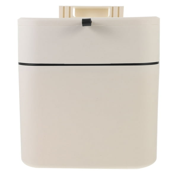 REOFLYUP Small Trash Bin Kitchen Compost Bin Beige Silicone Use 1 PCS
