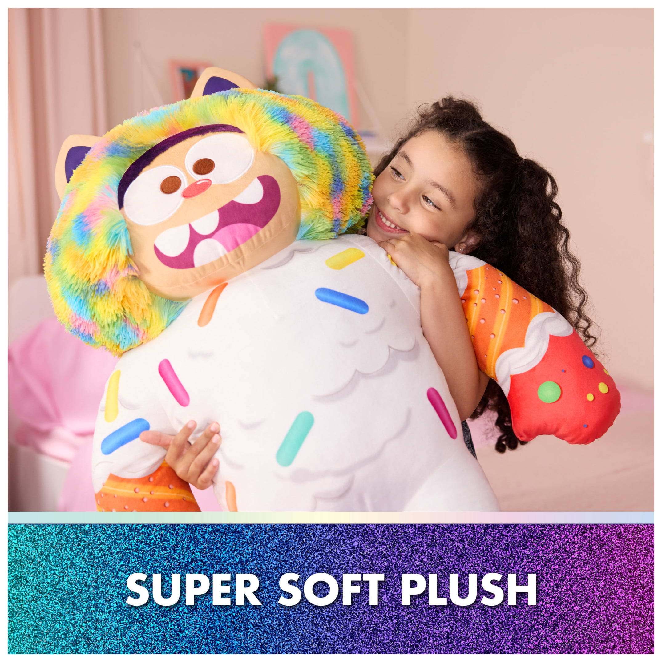 Gabby's Dollhouse: The Movie, Jumbo 32-inch Cookie Bobby Plush Toy, for Ages 0+