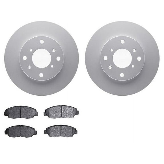 Front Brake Pad and Rotor Kit - Compatible with 1998 - 2002 Honda Accord 2.3L 4-Cylinder - Dynamic Friction