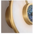 thumbnail image 5 of Nordic Sconce Marble Wall Light Luxury Golden Round Copper Wall Lamp For Living Room Dining Restroom Bedroom Aisle Stair, 5 of 9