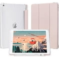 thumbnail image 1 of Compatible for iPad Pro 12.9 Case(2021) iPad Case with Pencil Holder, Soft TPU Translucent Frosted Back Auto Wake/Sleep Smart Cover Cases (Pink), 1 of 9