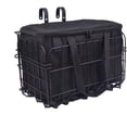thumbnail image 1 of Bike Basket Metal Bike Trunk Foldable Bike Shopping Basket for Handlebars and Rear seat Frame Hanging Basket Equipped with Storage Bag. Good for Shopping  Riding Gear  Mountain Bikes and, 1 of 6