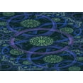 thumbnail image 1 of Ahgly Company Indoor Rectangle Patterned Blue Eyes Blue Area Rugs, 5' x 7', 1 of 6
