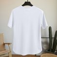 thumbnail image 4 of Men's Solid Color Comfortable Sport Casual Short Sleeved Round Neck Shirts, 4 of 9