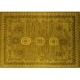 thumbnail image 1 of Ahgly Company Machine Washable Indoor Rectangle Oriental Yellow Industrial Area Rugs, 3' x 5', 1 of 4