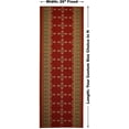 thumbnail image 2 of Custom Size Runner Rug Skid Resistant Backing Pick Your Own Size Rug Runner Red Southwestern Kilim Design Cut to Size Roll Runner Rug By Feet Customize in USA Facility, 2 of 8