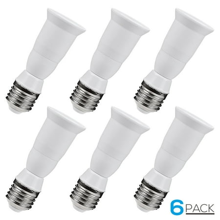 - TORCHSTAR 6pcs Anti-burning E27 to E27 Base Vintage Bulbs, E27 to E27 Edison Screw Converter Lamp Bulb Socket Lamp Holder