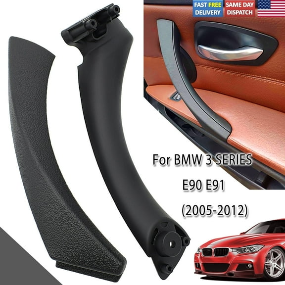 For BMW E90 328i Right Side Car Inner Outer Door Panel Handle Pull Trim Cover