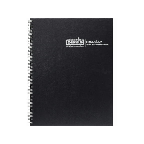 2024-2025 House of Doolittle 8.5" x 11" Monthly Appointment Book Black (2620-92-24) 262092-24