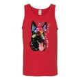 thumbnail image 2 of Wild Bobby Dean Russo German Shepherd Dog Lover Men Graphic Tank Top, Red, 3X-Large, 2 of 5