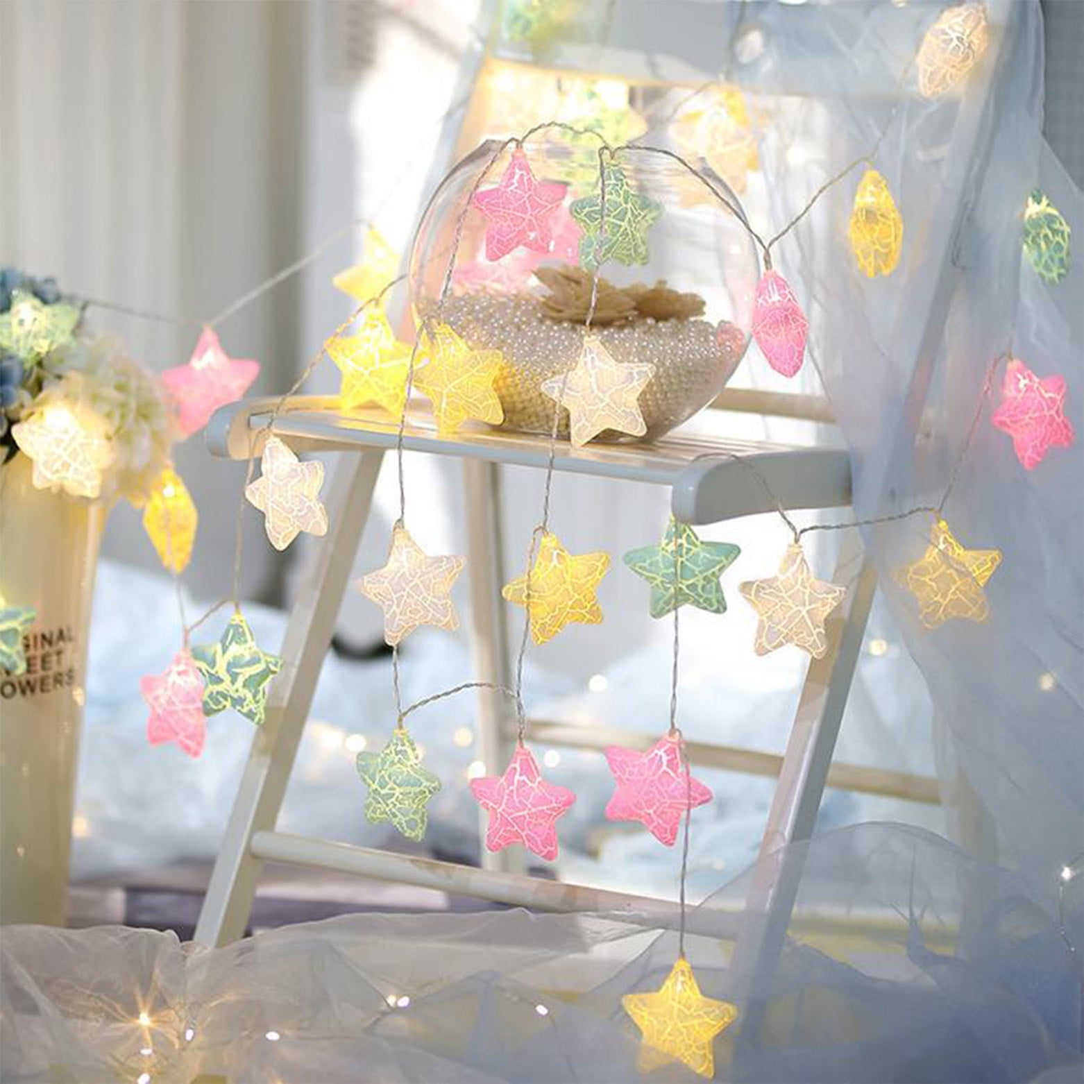 Easter Egg LED String Lights Featuring Egg Shaped Designs And Colorful Decorative Lights Perfects For Creating A Festive Atmospheres