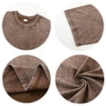 thumbnail image 4 of Mfakffe Men's Cotton T-Shirts Oversized Unisex Short Sleeves Casual Loose Wash Solid Basic Tee Tops(Light Brown,4XL), 4 of 5