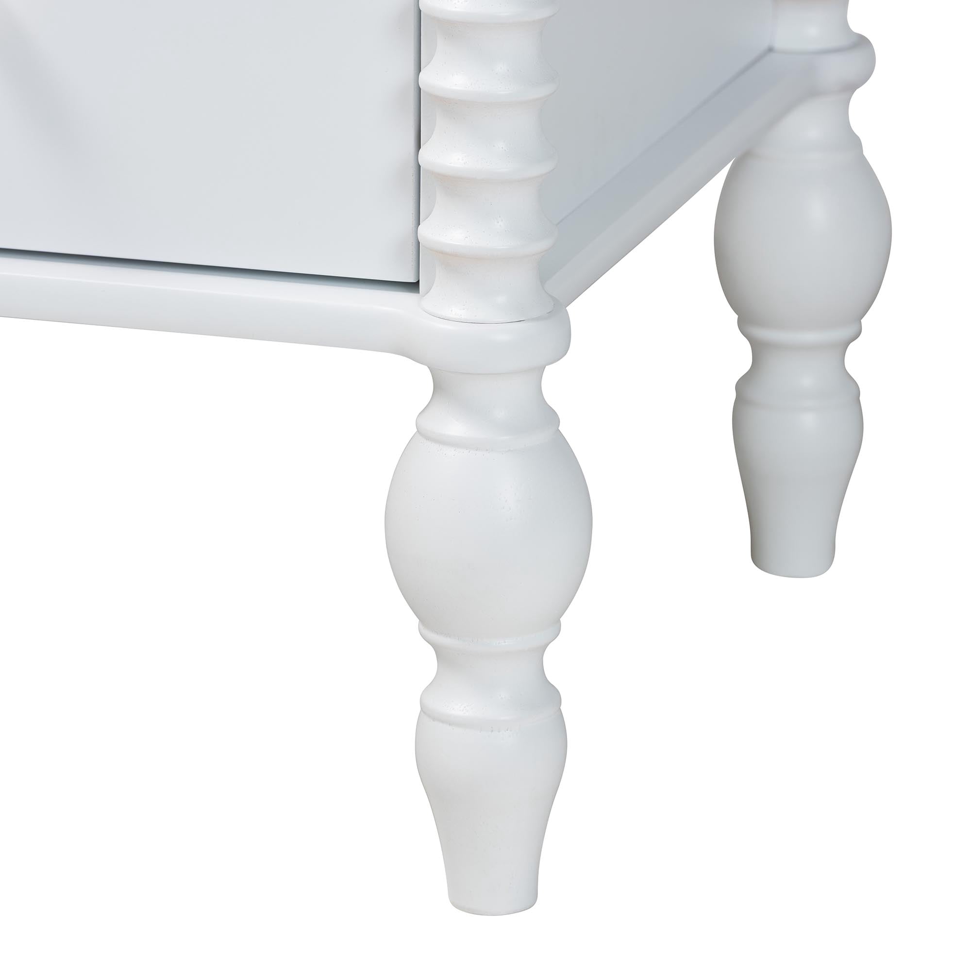 Baxton Studio Callison Farmhouse Chest, 4-Drawer, White