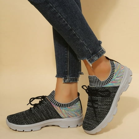 

Cathalem Sneaker Wedges Shoes for Women Wedding Women Casual Shoes Sport Shoes Mesh Running Sneaker Booties for Women Size 12 Black 9