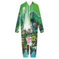 thumbnail image 3 of The Legend of Zelda Women Men Pajamas Zipper Onesie Jumpsuit Hooded One Piece Sleepwear, 3 of 7