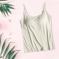 thumbnail image 4 of TODOZO Tank Tops for Women 2025 Built In Shelf Bra Adjustable Spaghetti Strap Summer Camisole Slim Fit Basic Sleeveless Tank Tops with Built-In Shelf Bra Stretch Undershirts Beige 3Xl, 4 of 4