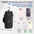 thumbnail image 3 of Phone Holder Arm Bands, Small Crossbody Shoulder Holsters Bag with Arm Band, Fits iPhone and All Cell Phones, Use for Running, Walking, Hiking & Biking (Plus Size,Black), 3 of 8