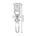 thumbnail image 3 of Shisuyan Hive Clasp Galvanized Steel Hobbyists Prevent Detachment 6Pcs 5.3X1.5X0.4In, 3 of 8